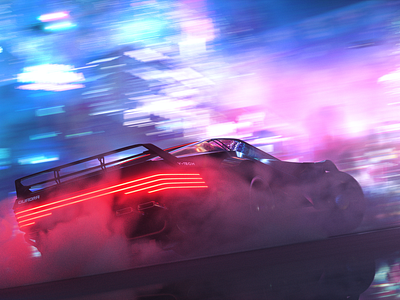 Cyberpunk Street 3d aftereffects cinema4d concept cyberpunk design motion octane render