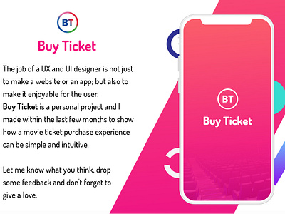 Buy Ticket app design movie app ticket app