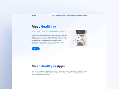 Web Design app blue card grey minimal web white