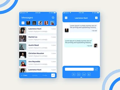 Messaging App message message app uiux