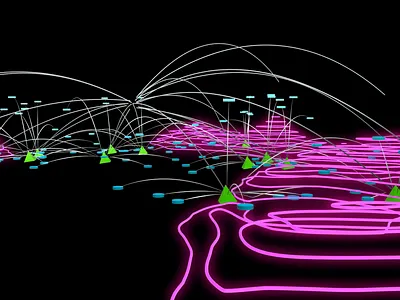 Topography draft 3d 3d art art direction design infographic infographic design infographics lines neon pink topography