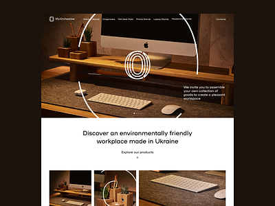 MyOrchestree — Wood Furniture Website clean order shop ui web wood