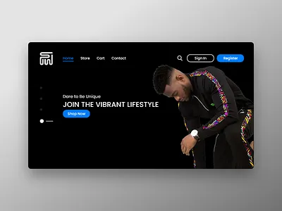 Fashion Website Landing Page fashion design fashion website landing page ui ui design uiux user experience user interface ux ux design uxui web design