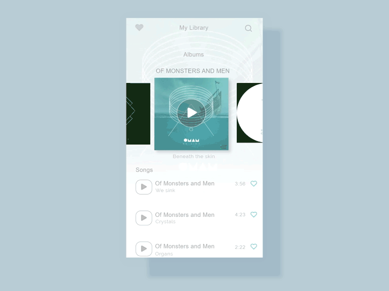 DailyUI 009 Music Player adobexd dailyui funz music player