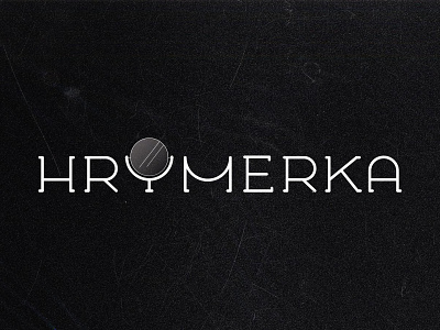 Hrymerka black logotype typography