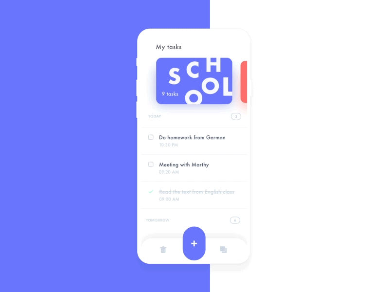 To Do App Concept app interaction ios mobile mobile app mobile app design mobile design motion motion design to do to do app ui uiuxdesign