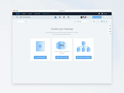 Sitemap Empty State colaboration design empty state product design sitemap ui ux