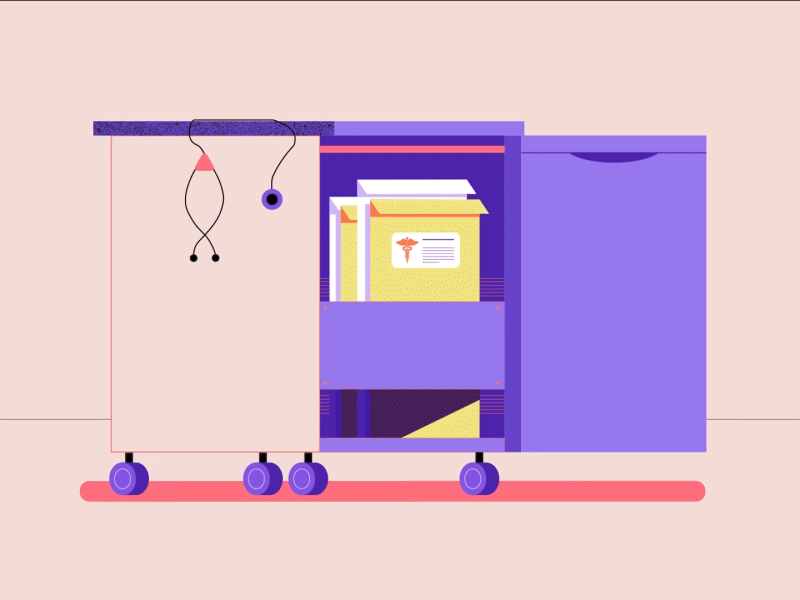 Drawer transformation 2d animation cartoon flat smooth transformation