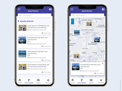 Map View and List view list list view map map view and list view