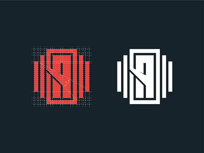 Animate Logomark Grid animate apple pencil branding design grid hand lettering illustration ipad pro ipad pro art layout lettering logo logomark procreate thattypeguy type design typography vector wip