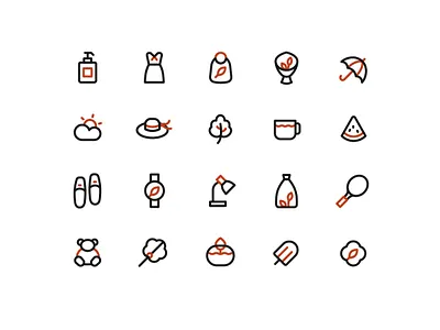 Life Icon clothes food goods icon icons life line