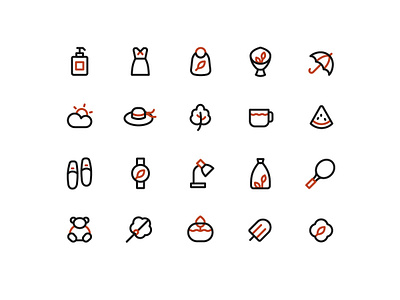Life Icon clothes food goods icon icons life line