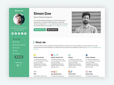Devcard - vCard & Portfolio Template for Software Developers bootstrap bootstrap 4 bootstrap template bootstrap theme css cv developer developers html5 personal personal blog personal branding personal business card portfolio responsive resume software development template theme website template
