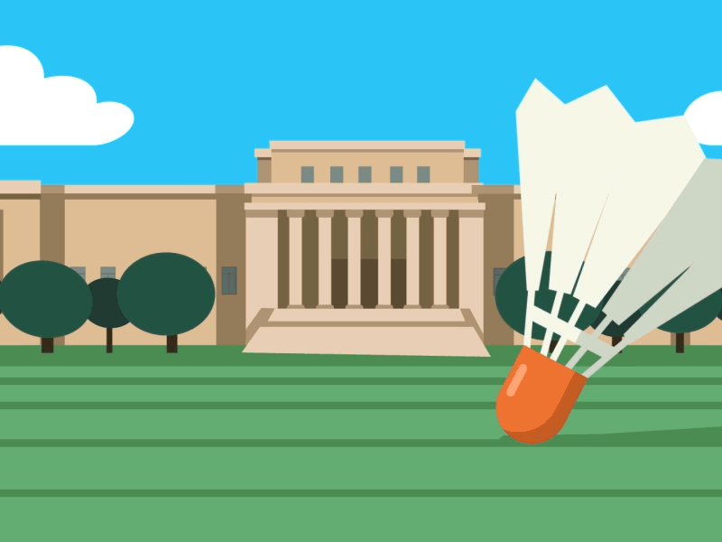 Nelson Atkins Badminton animation badminton birdie character illustration kansas city kc museum nelson atkins shuttlecock