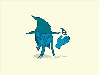 Wizard Level 9000 character character design design graphic design icon illustration illustrator lines vector wizard