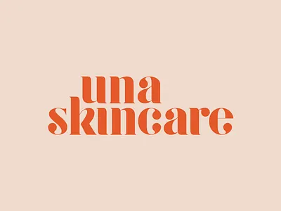 Una Skincare brand branding bristol creatives custom type design graphic design logo typography vector