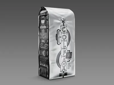 Colorado Craft Coffee Company branding cccc coffee colfax colorado colorado springs metallic packaging