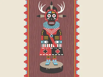 Kachina Doll graphic design illustration illustrator