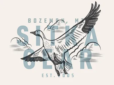 Sitka Gear apparel hunting illustration illustrations kroneberger sitka gear snow goose woodcut