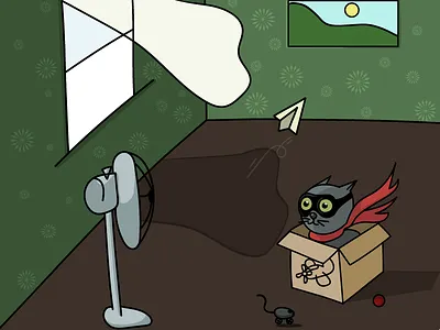 Мечты котейки по имени Космос)) векторя графика иллюстрация кошки мечты