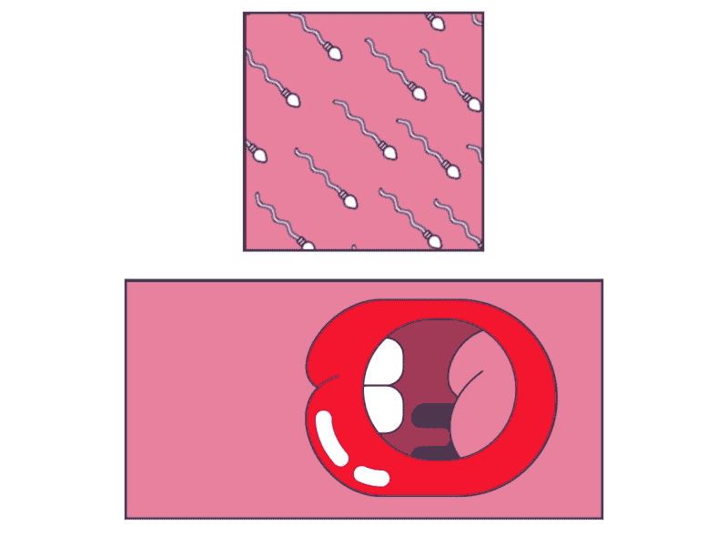 Keep it quiet <3 animation eroticart hot illustration lips moaning motion mouth orgasm pink sperm steamy sweaty