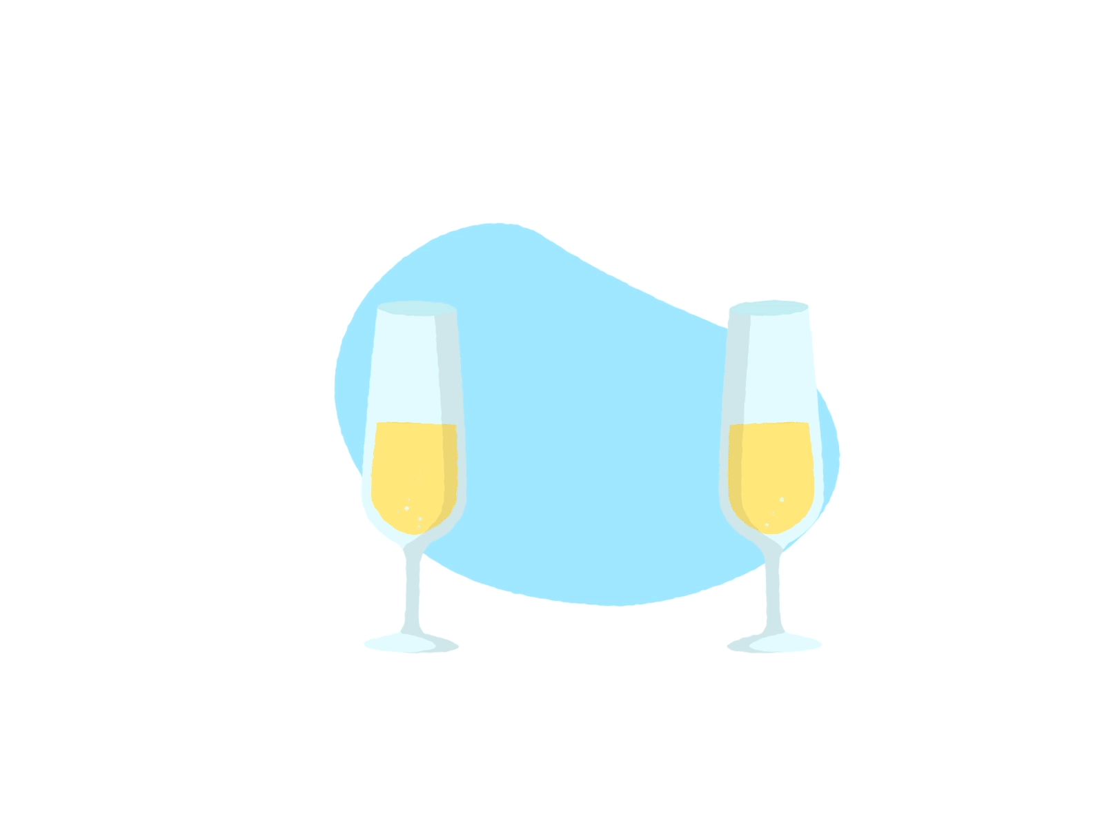 Cheers to the New Year🥂 adobe illustrator after effects animation celebrate cheers click design drink gif glass graphic holiday illustration mograph mographic motion new quick season years