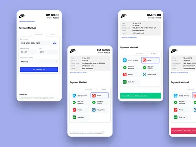 Payment Gateway for E-Wallet and Credit Card checkout credit card checkout design ewallet mobile payment payment gateway ui