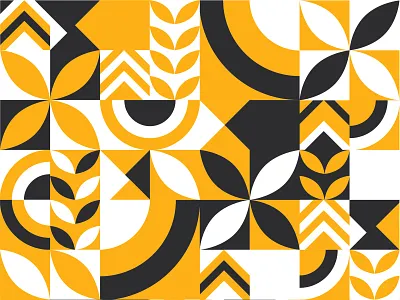 Pattern Concept bright clinic flowers geometric gray growth kansas mental health midwest patchwork pattern pattern design pieces wheat yellow