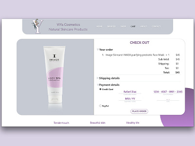 002 DailyUI Check Out Page dailyui uidesign webdesign