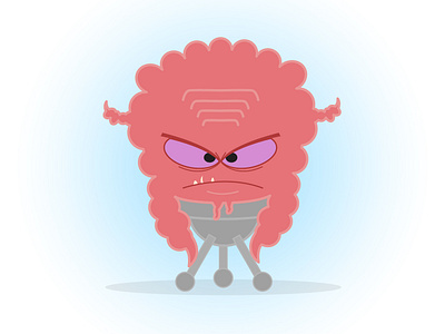 Krang cartoon character illustration illustration art minimalism vector art vector illustration