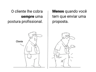 Enviar uma Proposta para o Cliente cartoon comic comic art design designer illustration illustrator marketing