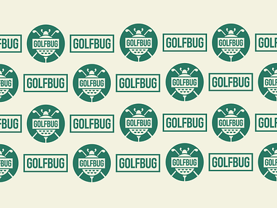 Golfbug Pattern badge beetle brand branding branding design bug concept design equipment font golf golf ball identity jrdickie logo pattern sport sports branding type typography