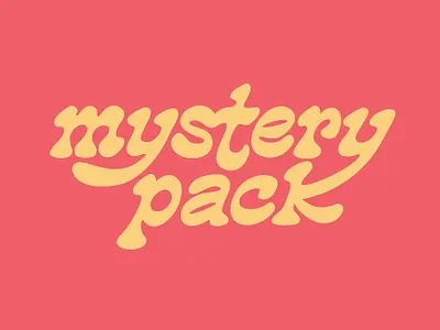 #mysterypack branding funky handlettering identity lettering logo type typography vector