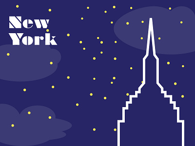 NY Poster design vector