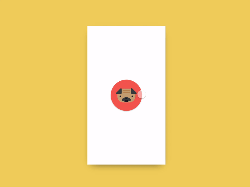 IxD Challenge| Day 1 21daysofixd animation button dog illustration invision studio ixd pug ui visual design