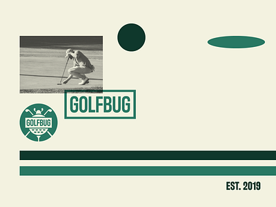 Golfbug Direction badge brand branding bug clean design golf golfer icon jrdickie logo minimal photo project retro sports sports branding sports logo typography unsplash