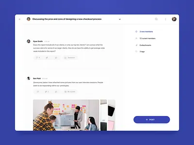 Storis CXM - Message board final design app art direction design design system message app product design project management typography ui ux