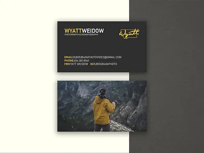 Business Cards & Branding brand brand design branding branding design business card business cards design logo montana outdoors photographer photography print typography vector