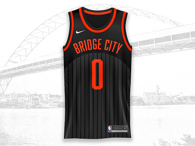 Bridge City apparel basketball design idendity logo logotype mockup nba nike oregon portland sports typography