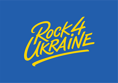 Rock4Ukraine calligraphy design hand lettering lettering logo logotype type typography