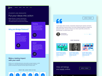 Landing Page 02 branding careers consulting digital illustration icon illustration landing page landing page design layout tech ui ui design ux ui web design web icons website