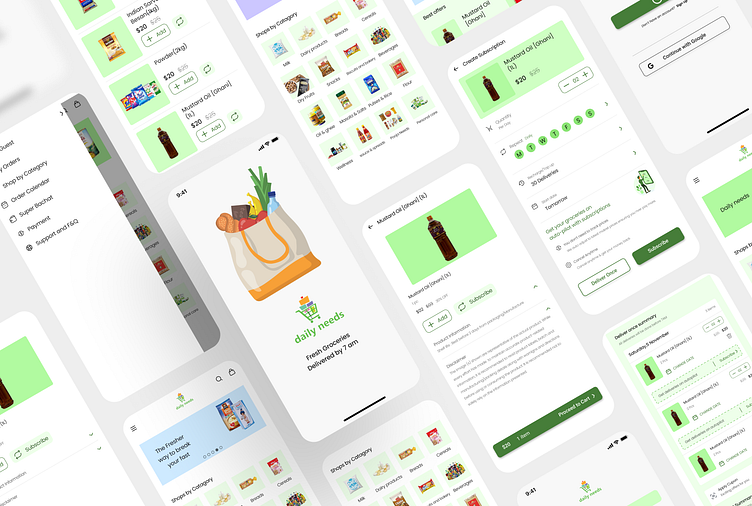 Grocery App Design by Emon Datta on Dribbble