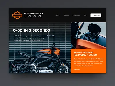 H-D LiveWire design freedommachine harleydavidson hdlivewire interfacedesign landingpage mockup projectlivewire ui uidaily uidesign uidesigner uidesigninspiration uidesignpatterns uiux ux uxdesign uxdesigner webdesign webdesigner