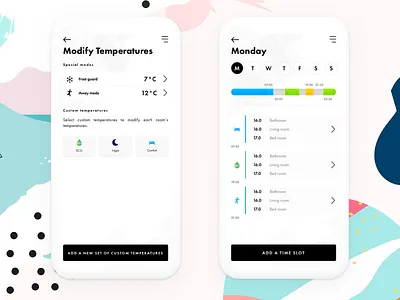 Smart Heater heater memphis minimalism scheduler scheduling smart heater smart home smart home app smarthome