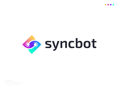 Tech Innovation Logo | Robotics AI Startup Logo Concept ai bot brand identity branding branding agency creative futuristic gradient logo innovation logo logo design logotype modern logo monogram robotics s logo sci fi symbol tech startup trendy