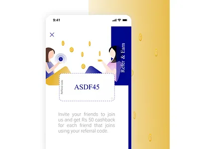 Refer & Earn concept figma illustration ui uidesign uiux