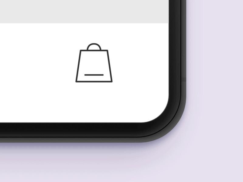 Shopping Cart Interaction animation ecommerce app icon interaction interaction design layout microinteractions minimal mobile product design shopping cart ui user experience design user interface design ux website