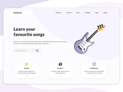 MyChords dailyui design ui ux vector web