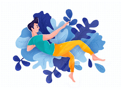Drifting in Dreams characer color design dribbble illustration interface design ui
