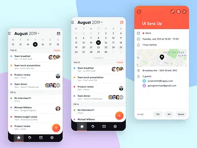 Calendar App analytics calendar calendar 2019 calendar app calendar design calendar ui dashboad dashboard ui reports ui ux web app web app design web application web application design web apps